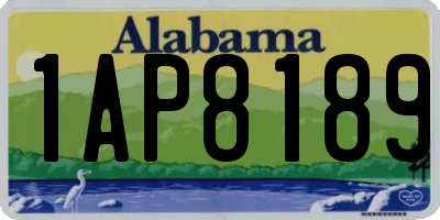 AL license plate 1AP8189