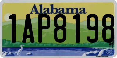 AL license plate 1AP8198