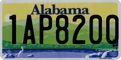 AL license plate 1AP8200