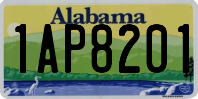 AL license plate 1AP8201