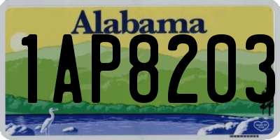 AL license plate 1AP8203