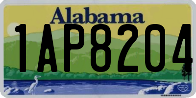 AL license plate 1AP8204