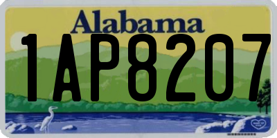 AL license plate 1AP8207