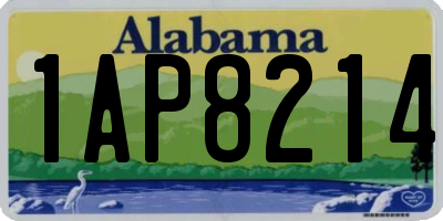 AL license plate 1AP8214