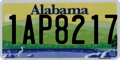 AL license plate 1AP8217
