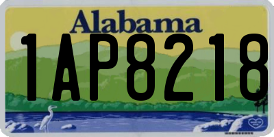AL license plate 1AP8218