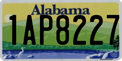 AL license plate 1AP8227