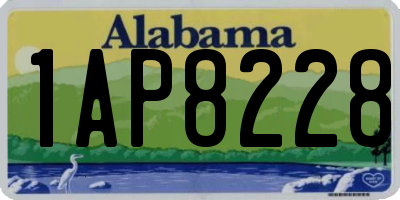 AL license plate 1AP8228