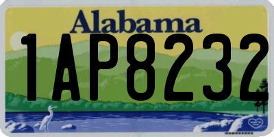 AL license plate 1AP8232
