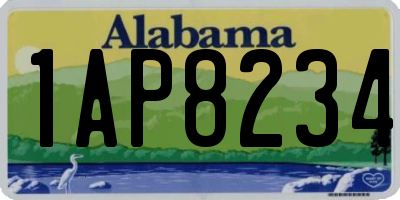 AL license plate 1AP8234