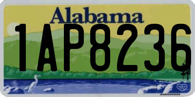 AL license plate 1AP8236