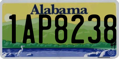 AL license plate 1AP8238
