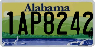AL license plate 1AP8242
