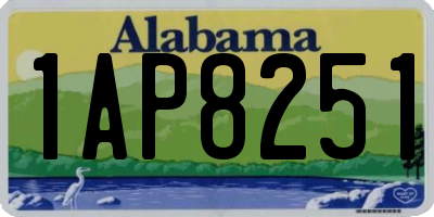AL license plate 1AP8251