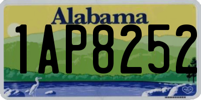 AL license plate 1AP8252