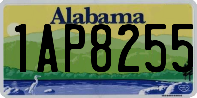 AL license plate 1AP8255