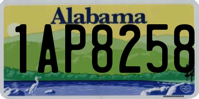 AL license plate 1AP8258
