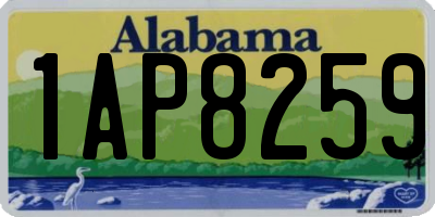 AL license plate 1AP8259