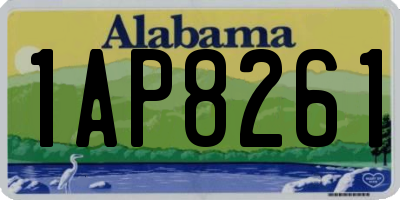 AL license plate 1AP8261