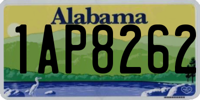 AL license plate 1AP8262