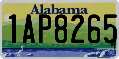 AL license plate 1AP8265