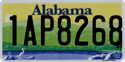 AL license plate 1AP8268
