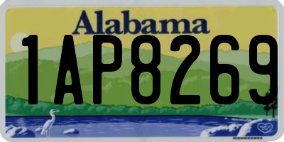 AL license plate 1AP8269