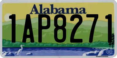 AL license plate 1AP8271
