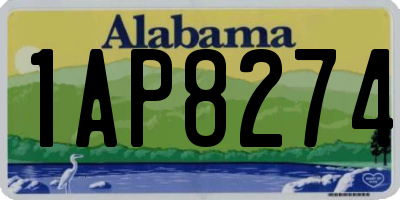 AL license plate 1AP8274