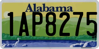 AL license plate 1AP8275