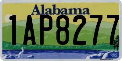 AL license plate 1AP8277