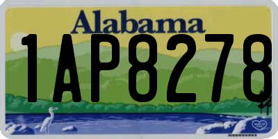 AL license plate 1AP8278