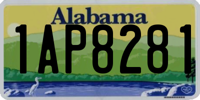 AL license plate 1AP8281