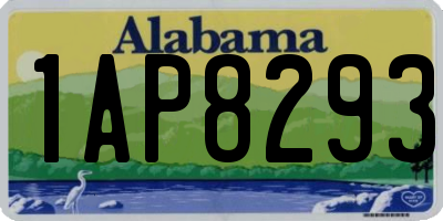 AL license plate 1AP8293