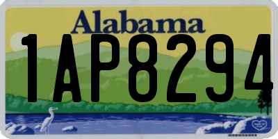 AL license plate 1AP8294