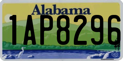 AL license plate 1AP8296