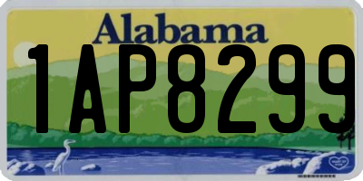 AL license plate 1AP8299