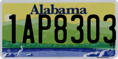 AL license plate 1AP8303