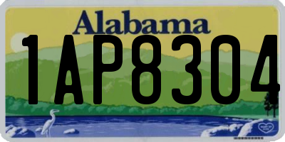 AL license plate 1AP8304