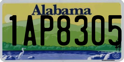 AL license plate 1AP8305