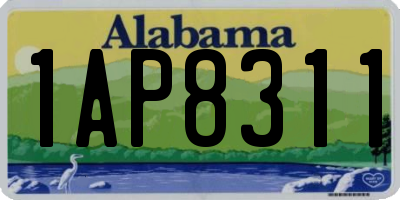 AL license plate 1AP8311