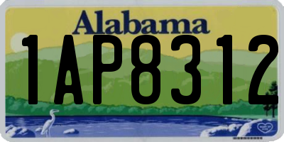 AL license plate 1AP8312