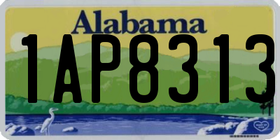 AL license plate 1AP8313