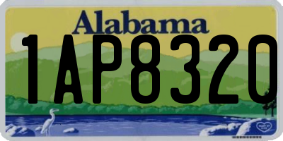 AL license plate 1AP8320