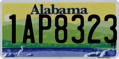 AL license plate 1AP8323