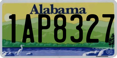 AL license plate 1AP8327