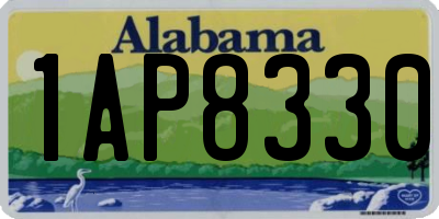AL license plate 1AP8330