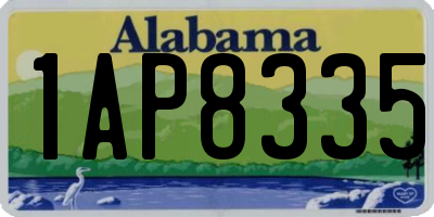 AL license plate 1AP8335