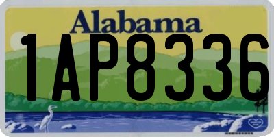 AL license plate 1AP8336