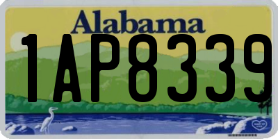 AL license plate 1AP8339